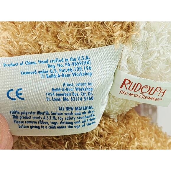 Clarice Red Dot Dress Rudolph Red Nosed Reindeer16" Build A Bear 2010 NO TESTED - Picture 13 of 16